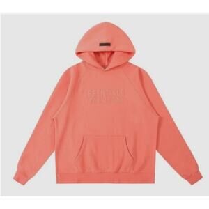 Essentials Fear Of God Hoodie Coral Sz Medium NWT 100% Authentic